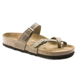 BIRKENSTOCK MAYARI TABACCO LEATHER NARROW SANDAL