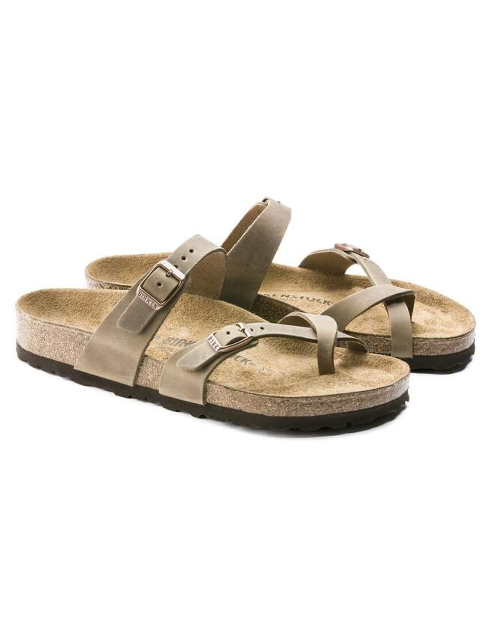 BIRKENSTOCK MAYARI TABACCO LEATHER NARROW SANDAL