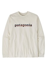 PATAGONIA MEN L/S '73 TEXT LOGO RESPONSIBILI-TEE
