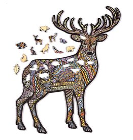 GSI OUTDOORS WHITETAIL DEER WOOD PUZZLE