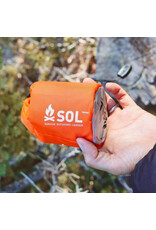 SOL EMERGENCY BIVY W/RESCUE WHISTLE - ORANGE