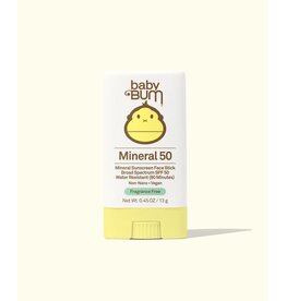 BABY BUM SPF 50 MINERAL SUNSCREEN FACE STICK  3 OZ