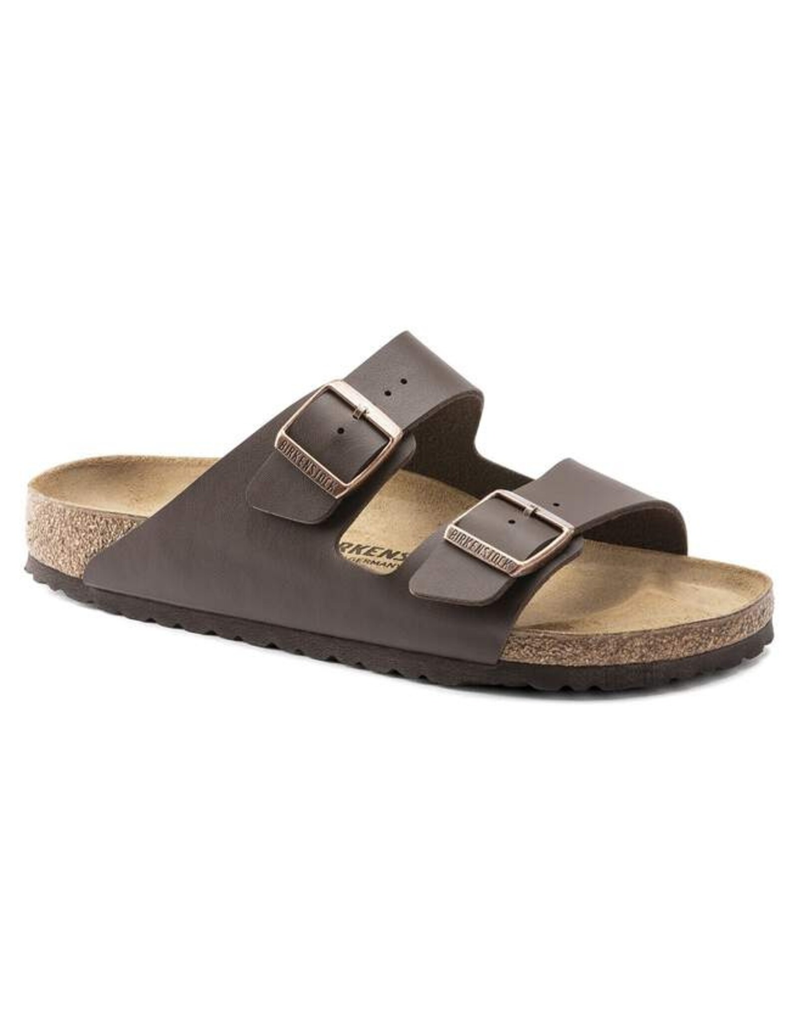 BIRKENSTOCK ARIZONA DARK BROWN BIRK-FLOR SOFT SANDAL