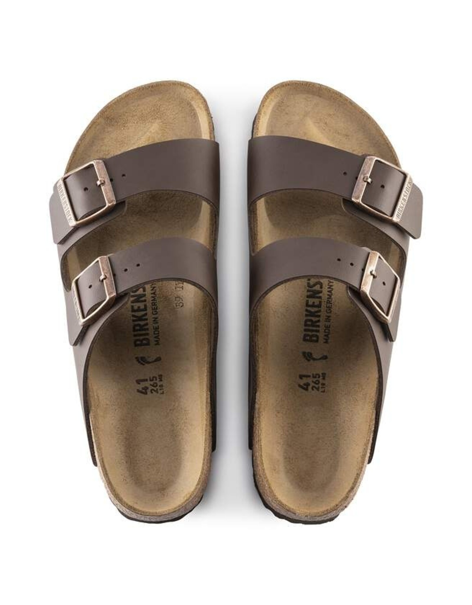BIRKENSTOCK ARIZONA DARK BROWN BIRK-FLOR SOFT SANDAL
