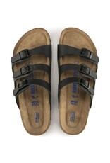 BIRKENSTOCK FLORIDA SOFT FOOTBED BLACK BIRKO-FLOR NARROW SANDAL
