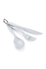 GSI OUTDOORS 3 PC RING CUTLERY SET - EGGSHELL