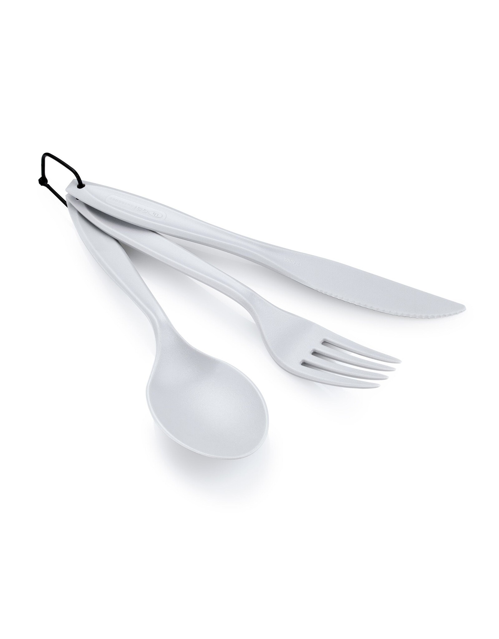 GSI OUTDOORS 3 PC RING CUTLERY SET - EGGSHELL