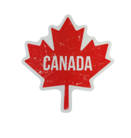 NORTHWEST RED CANADA LEAF  STICKER