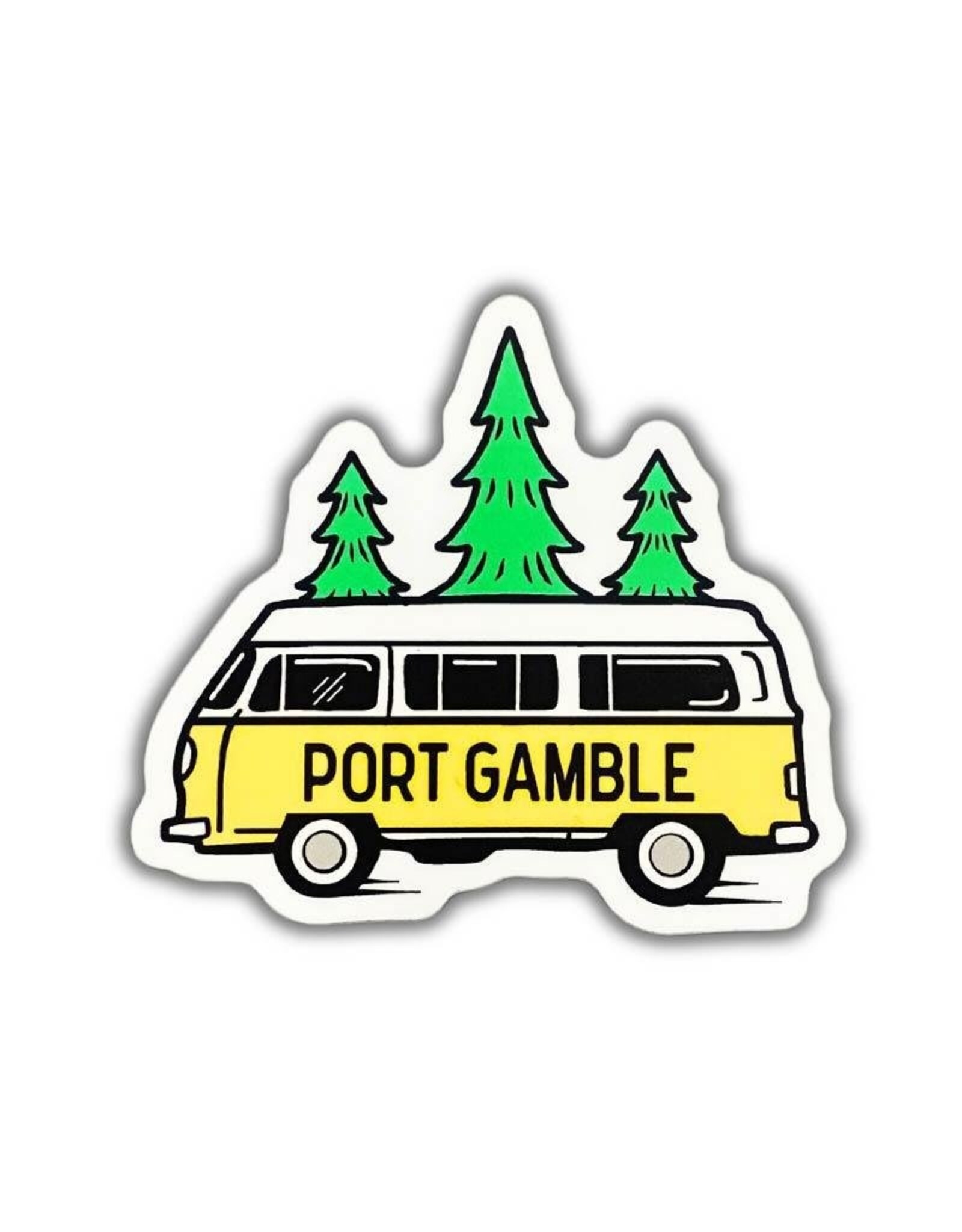 NORTHWEST JASPER 0304 BUS AND TREES  STICKER