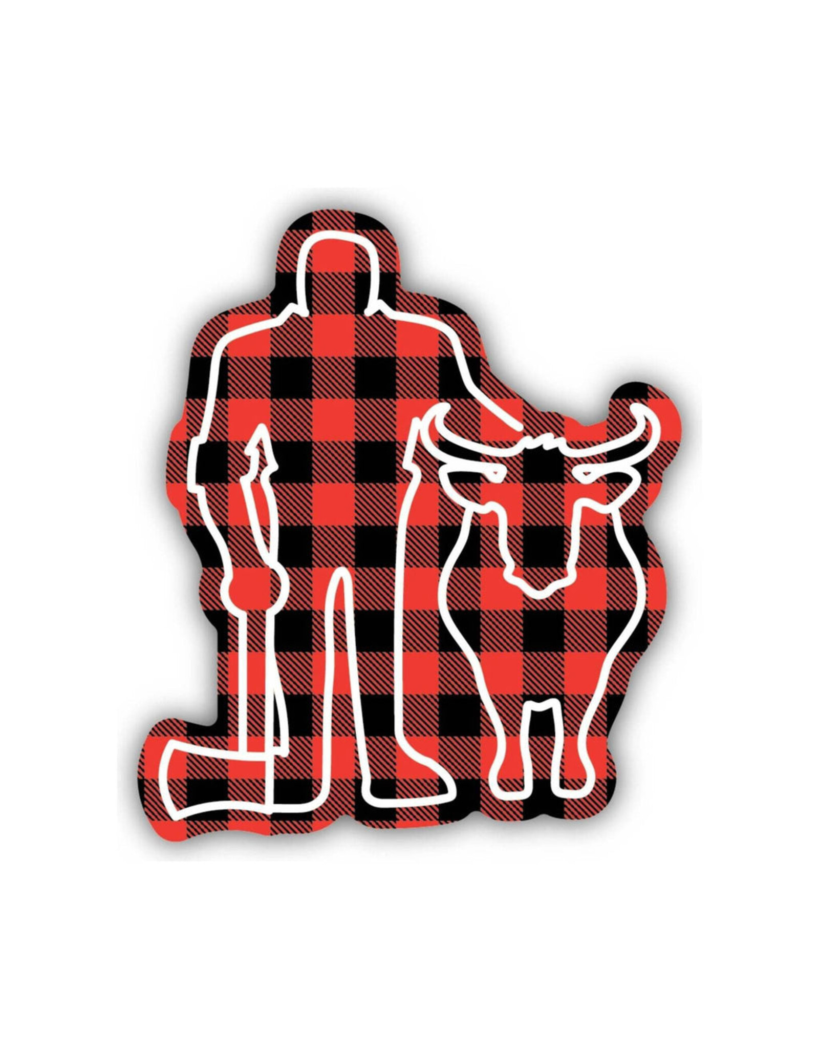 NORTHWEST BUFFALO CHECK PAUL & BABE  STICKER