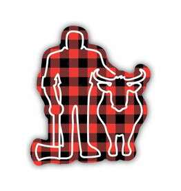 NORTHWEST BUFFALO CHECK PAUL & BABE  STICKER