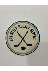 NORTHWEST CROSSED STICKS HOCKEY BADGE  STICKER