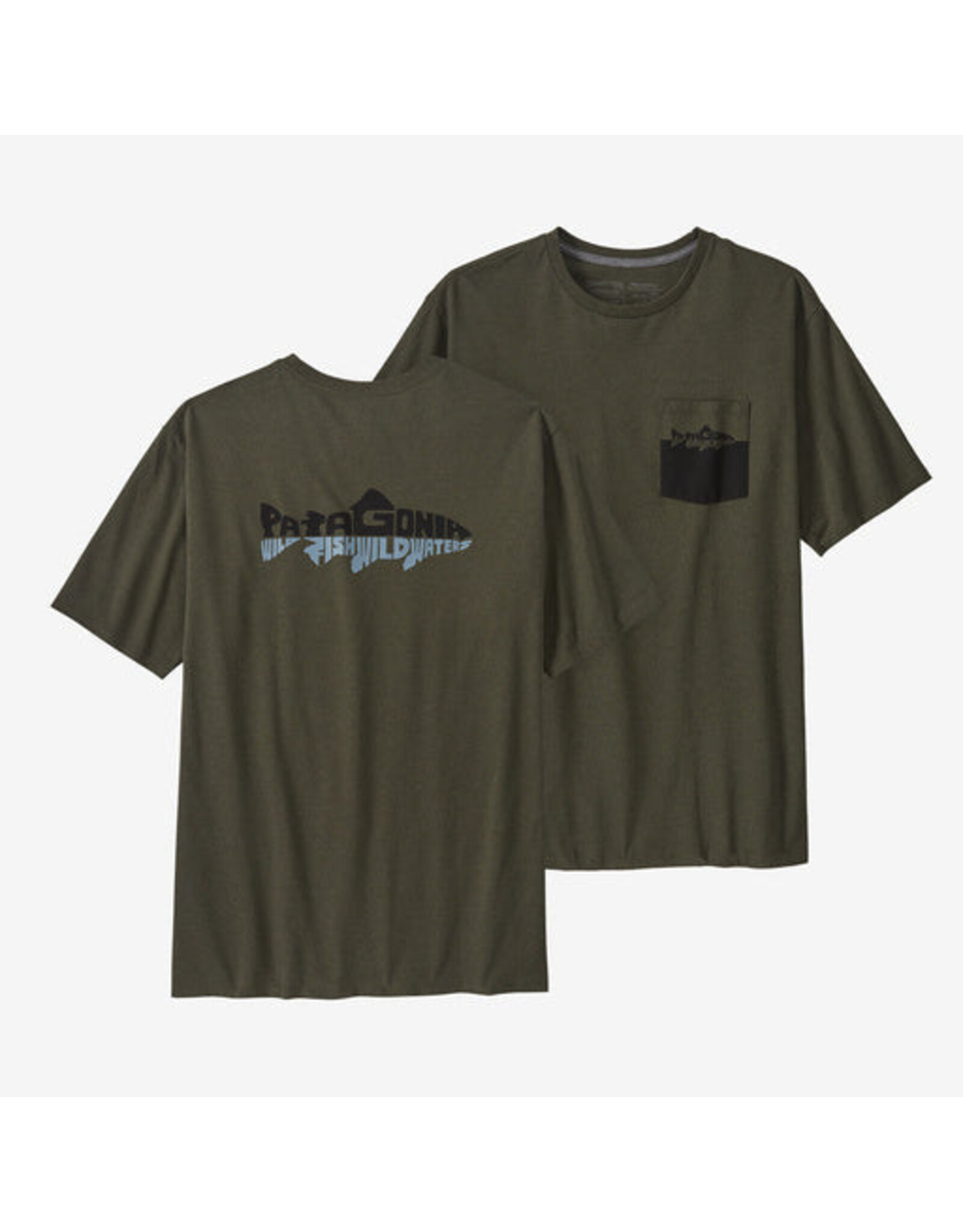 PATAGONIA MEN WILD WATERLINE POCKET RESPONSIBILI-TEE
