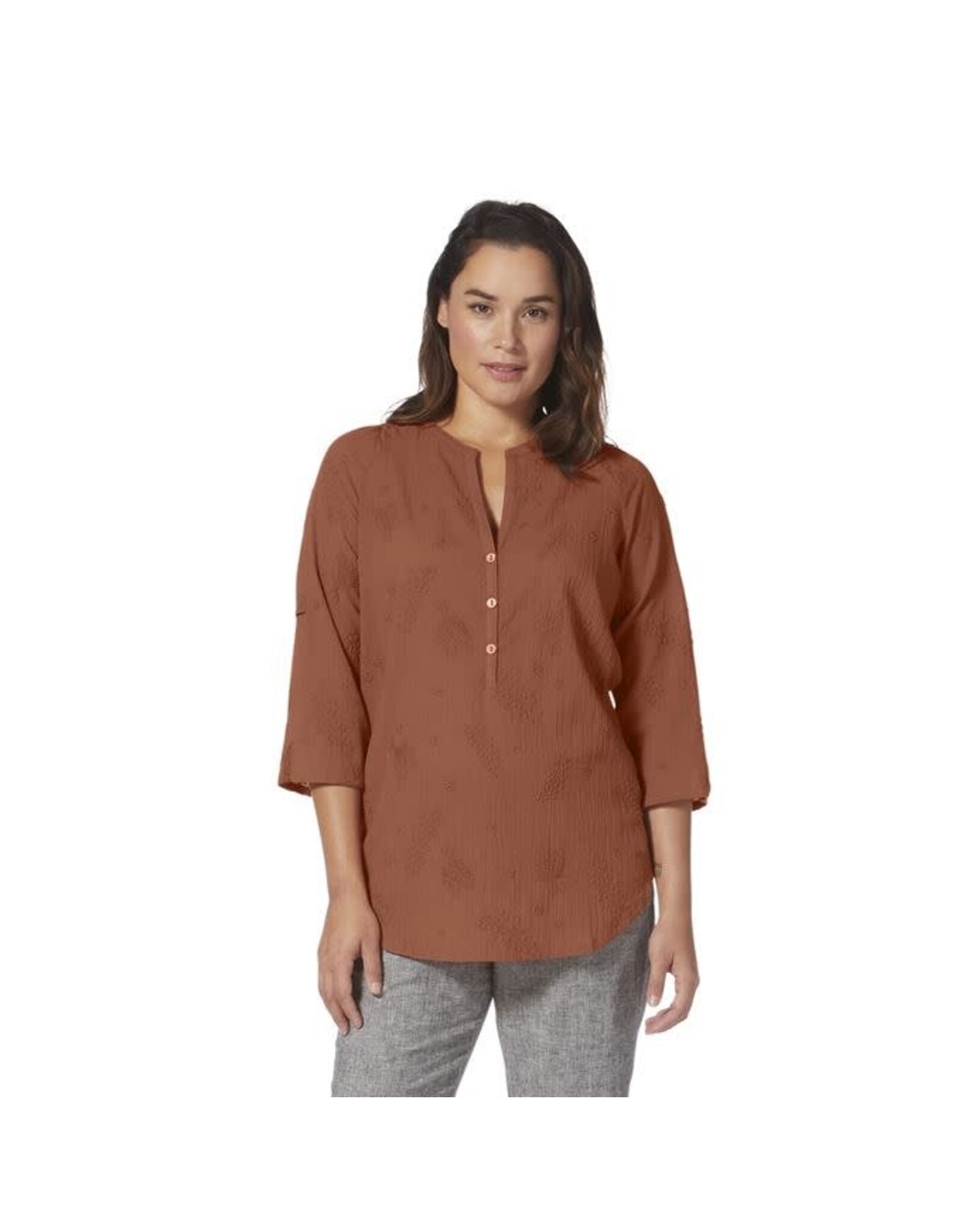 ROYAL ROBBINS WOMEN OASIS II 3/4 SLEEVE TOP