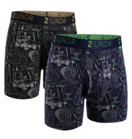 2UNDER MEN 2UNDER SWING SHIFT PRINT BOXER BRIEF