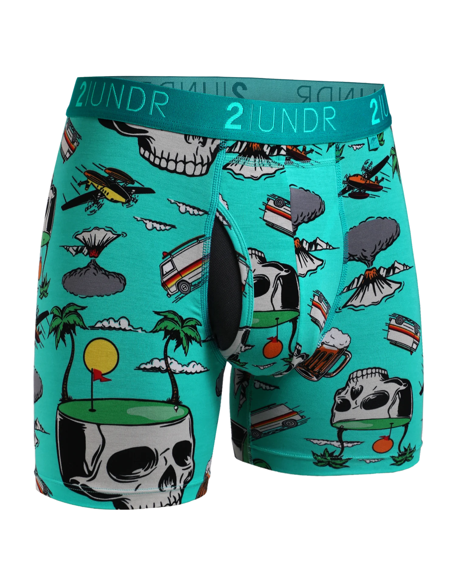 2UNDER MEN 2UNDER SWING SHIFT PRINT BOXER BRIEF