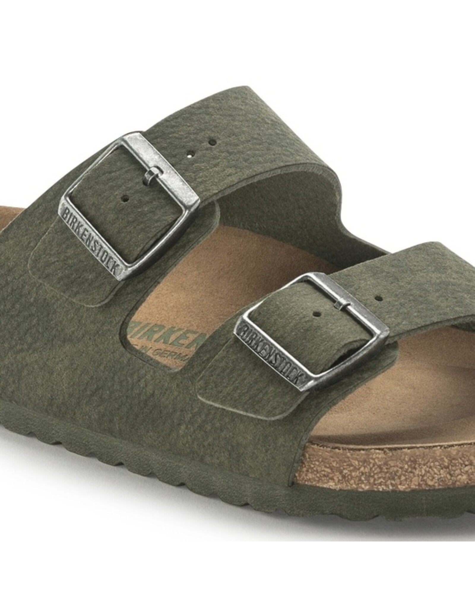 BIRKENSTOCK ARIZONA MF VEGAN DESSERT THYME SANDAL
