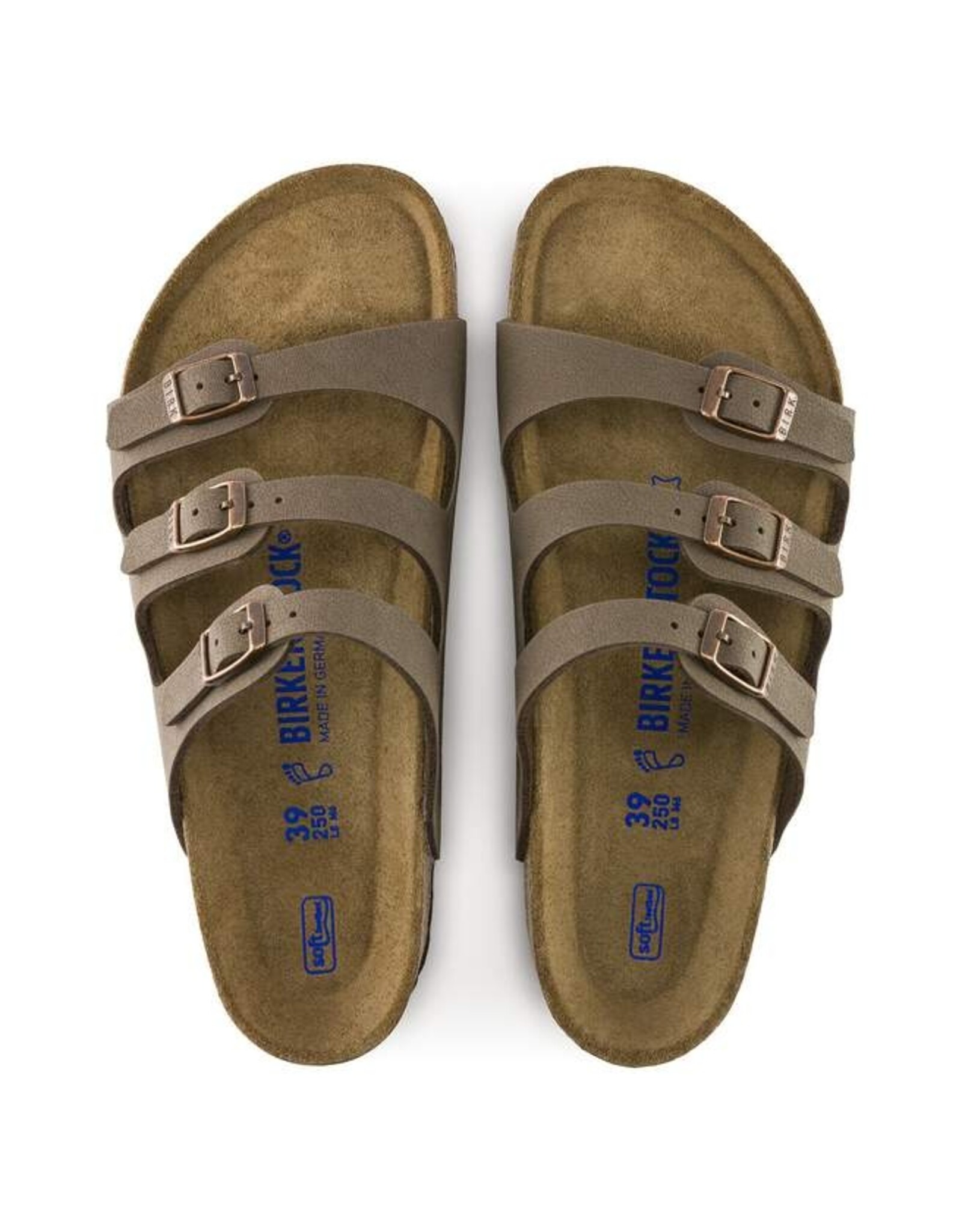 BIRKENSTOCK FLORIDA SOFT FOOTBED MOCHA BIRKO-FLOR SANDAL