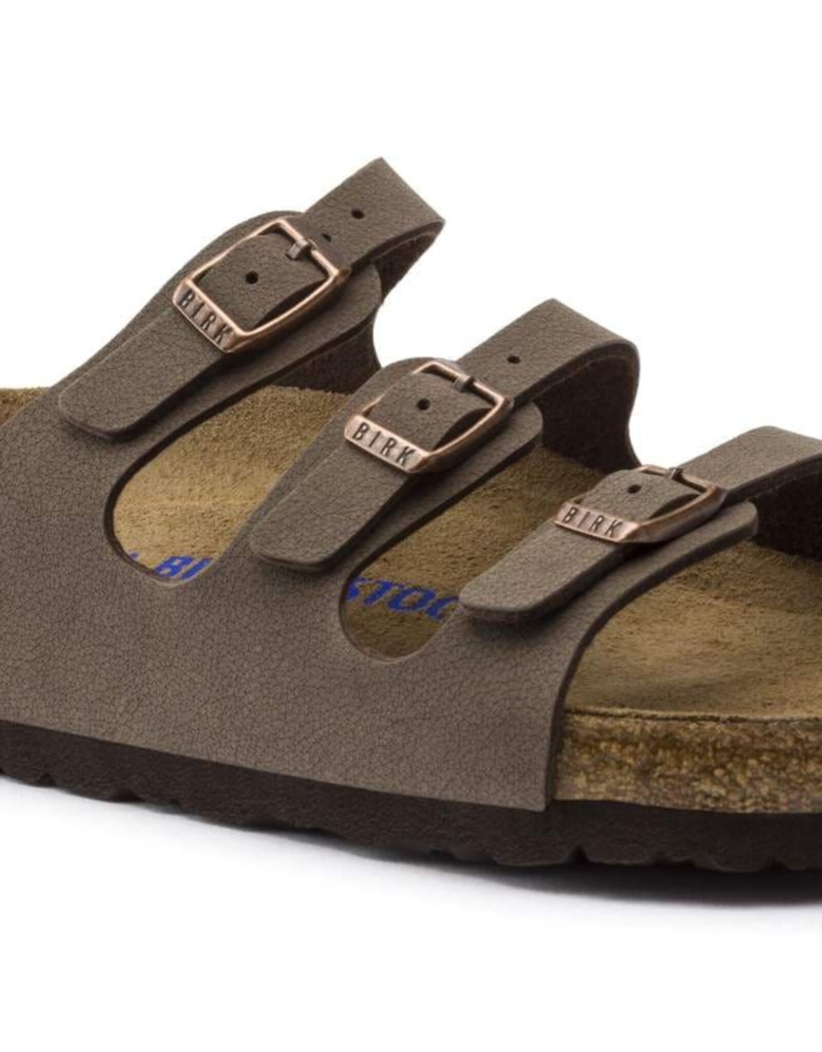 BIRKENSTOCK FLORIDA SOFT FOOTBED MOCHA BIRKO-FLOR SANDAL
