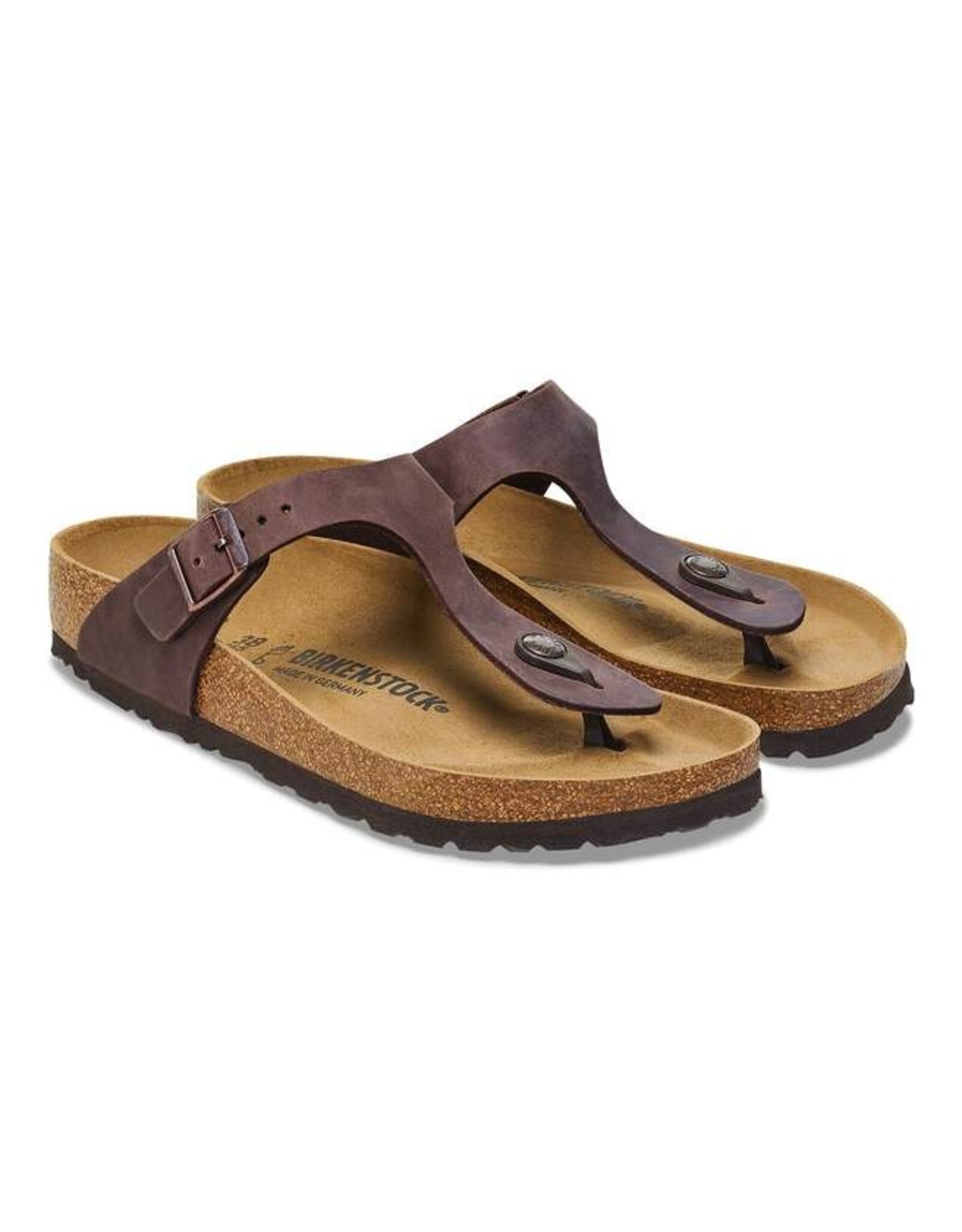 BIRKENSTOCK GIZEH HABANA OILED LEATHER SANDAL