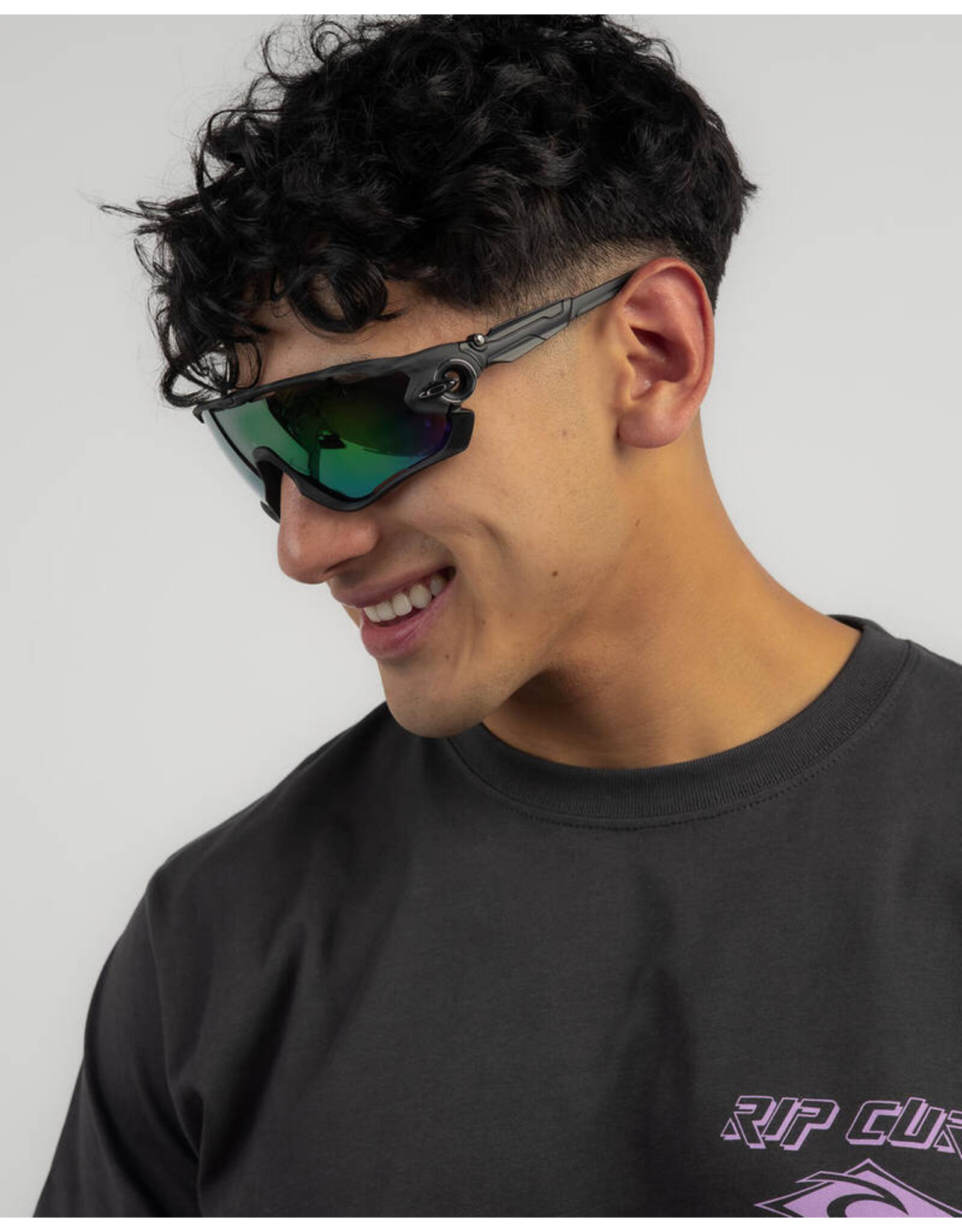 oakley JAWBREAKER MATTE BLACK CAMO PRIZM ROAD JADE SUNGLASSES