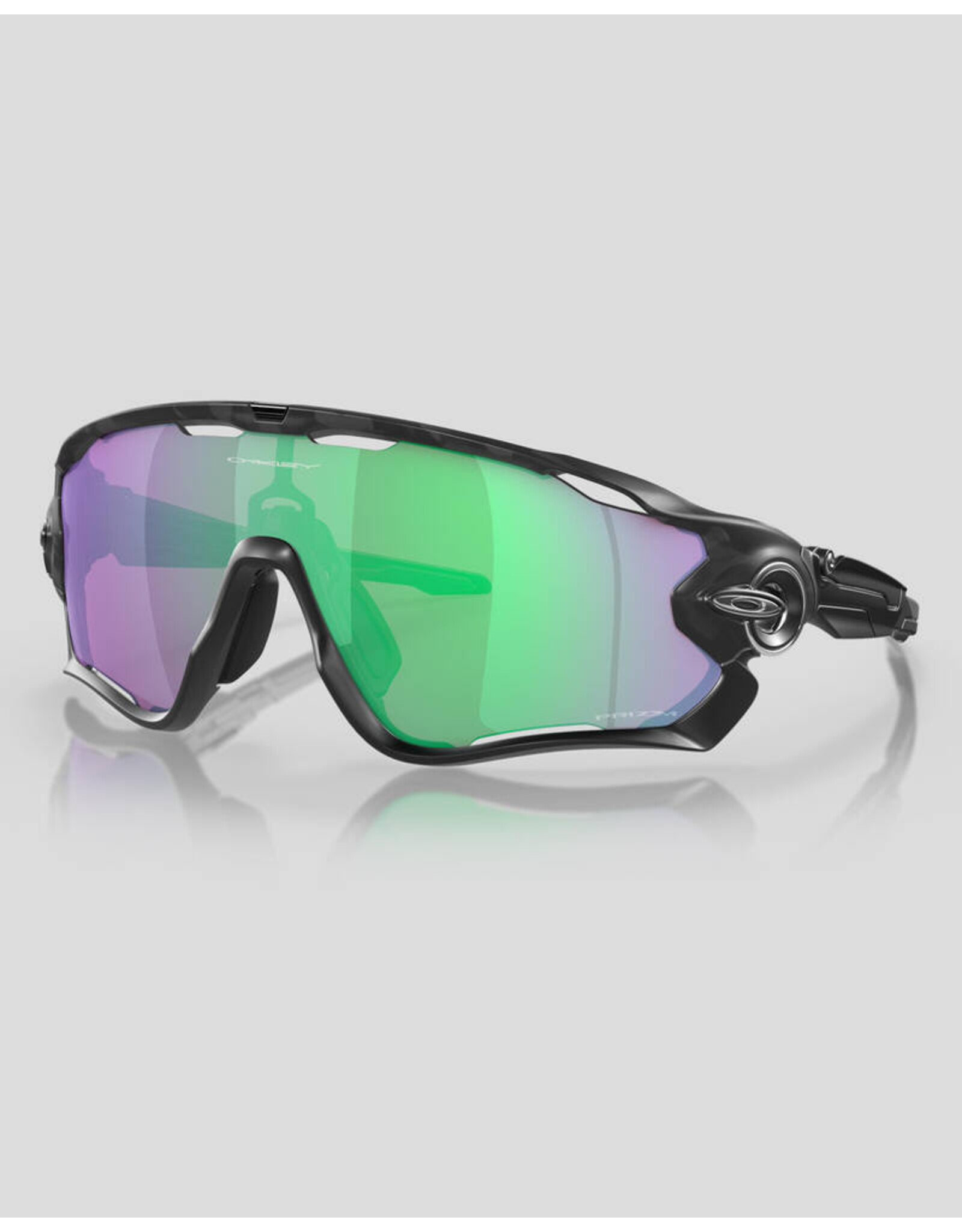 oakley JAWBREAKER MATTE BLACK CAMO PRIZM ROAD JADE SUNGLASSES