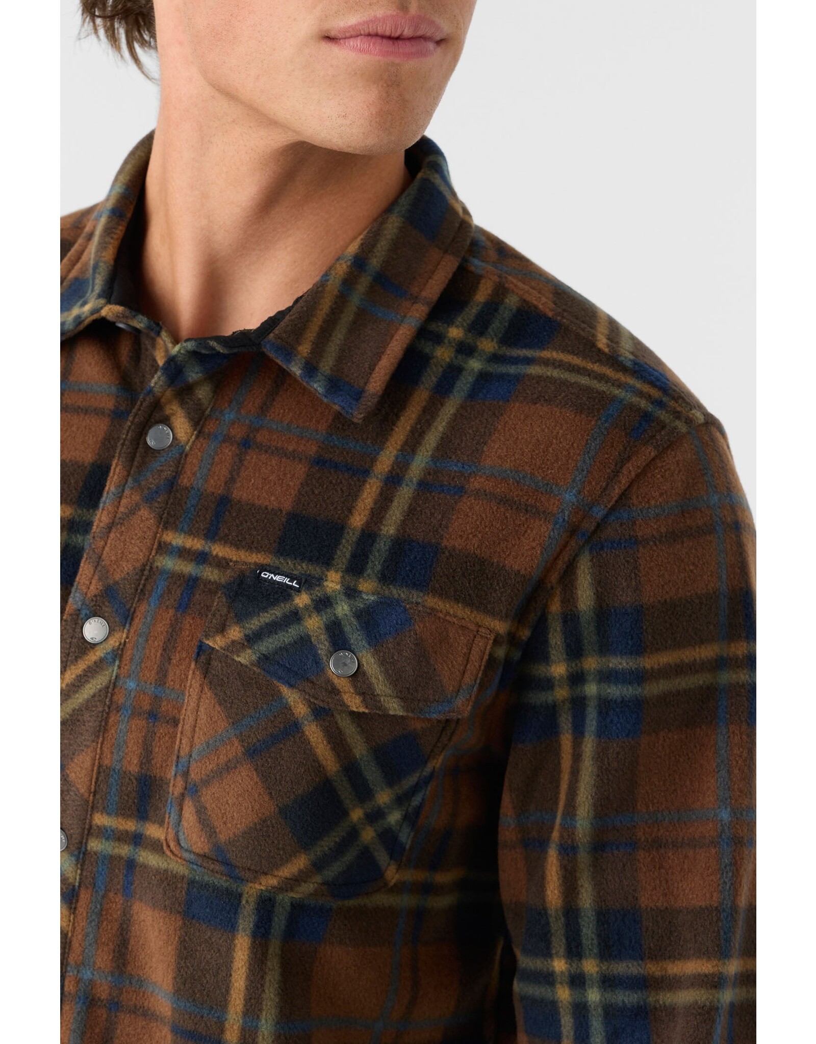 ONEILL MEN GLACIER PLAID SUPERFLEECE 2024