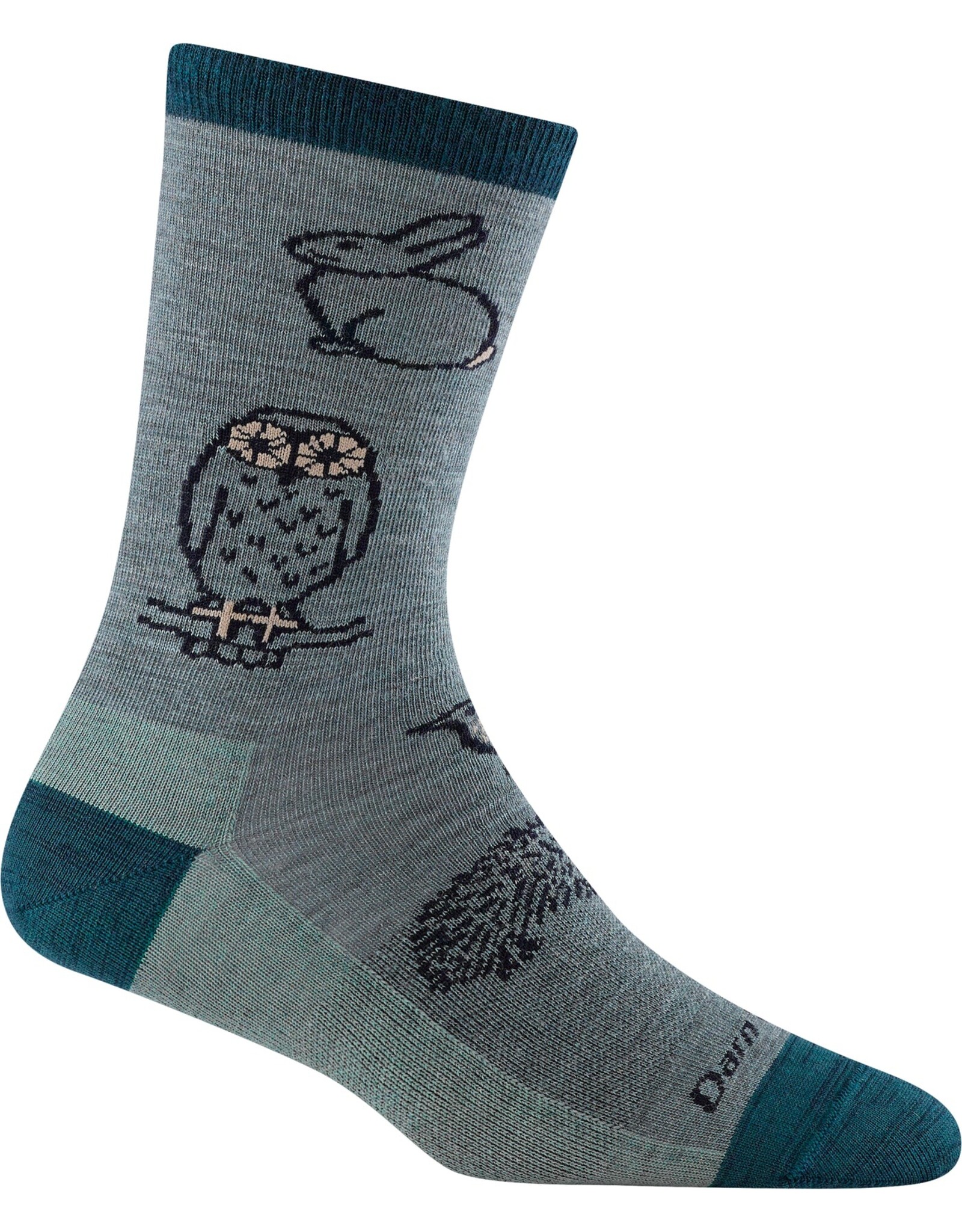 DARN TOUGH WOMEN  WOODLAND CREATURES CREW LT SOCK