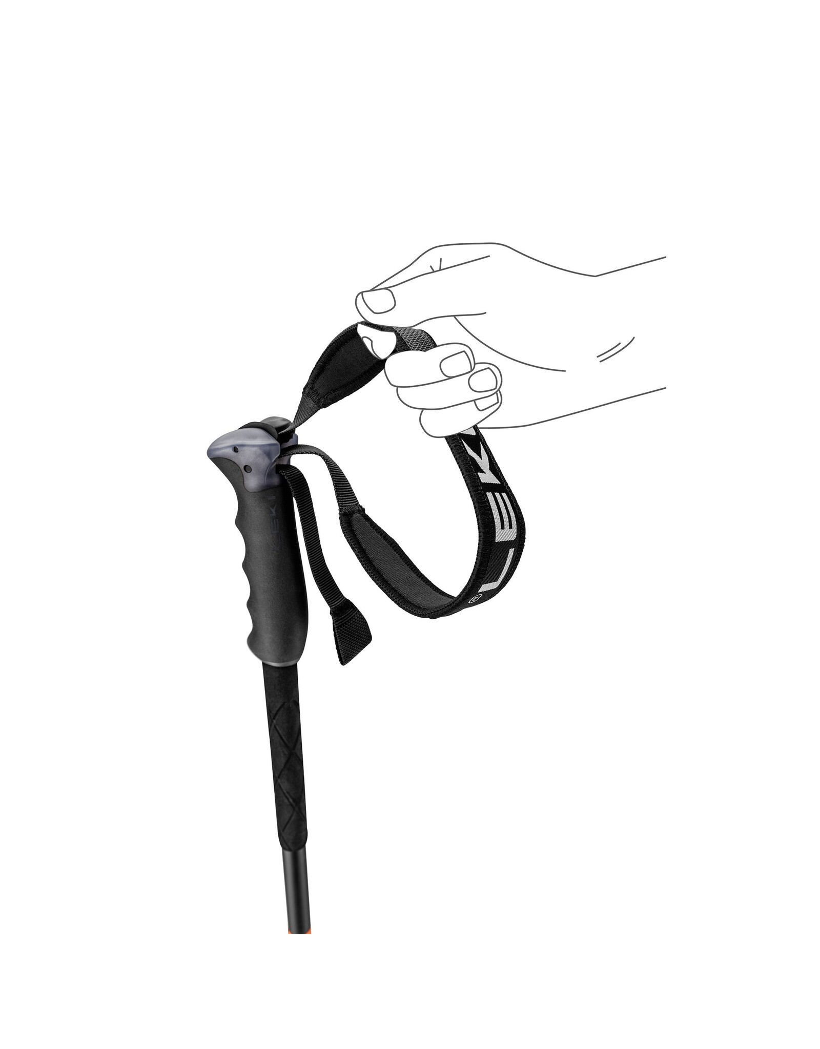 LEKI PITCH BACK BLACK SKI POLE