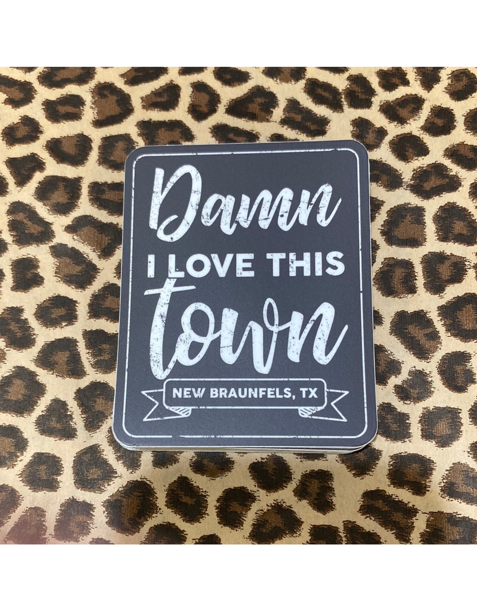 NORTHWEST DAMN I LOVE THIS TOWN JASPER STICKER