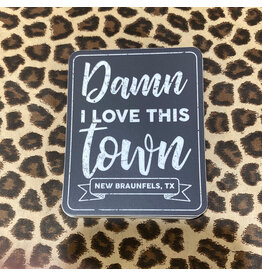 NORTHWEST DAMN I LOVE THIS TOWN JASPER STICKER