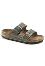 BIRKENSTOCK ARIZONA FL WB FADED KHAKI LEATHER SANDAL