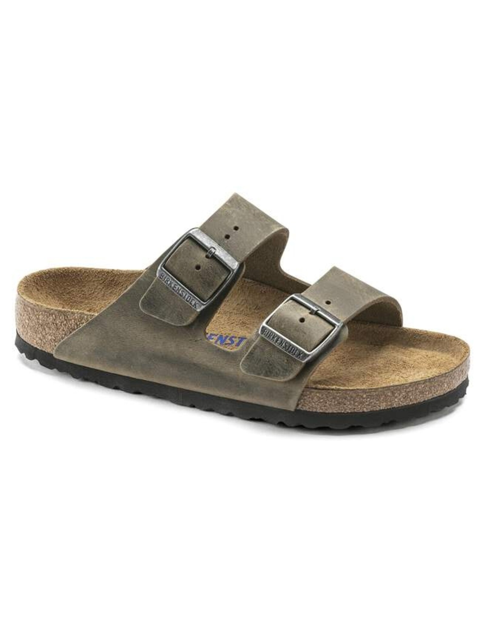 BIRKENSTOCK ARIZONA FL WB FADED KHAKI LEATHER SANDAL