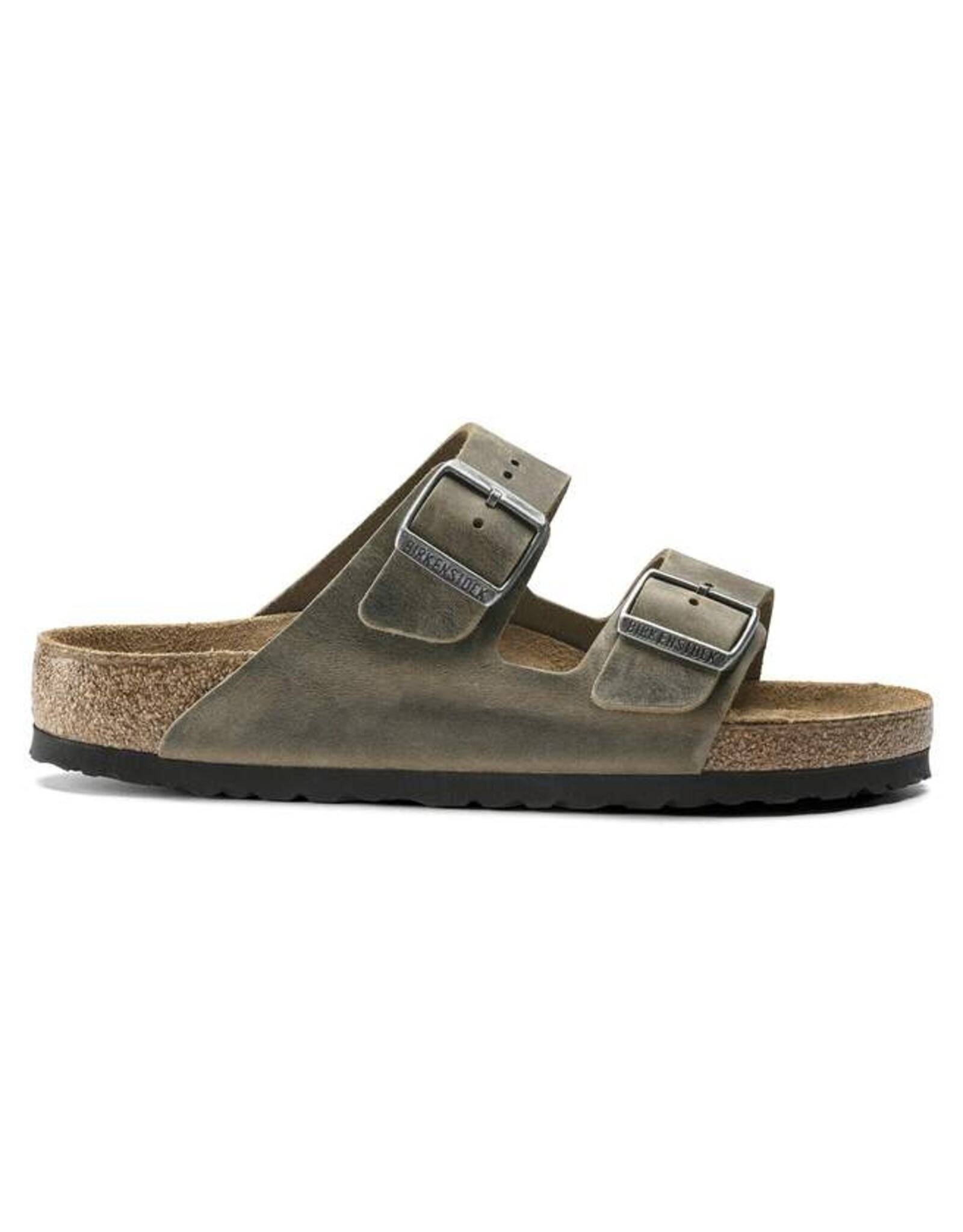 BIRKENSTOCK ARIZONA FL WB FADED KHAKI LEATHER SANDAL