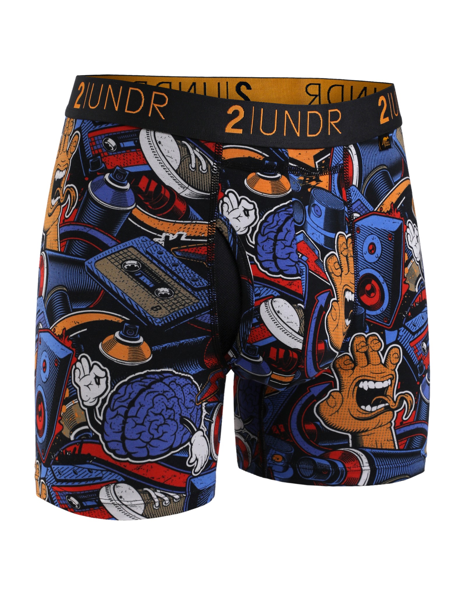 2UNDER SWING SHIFT BOXER BRIEF 6" PRINTS