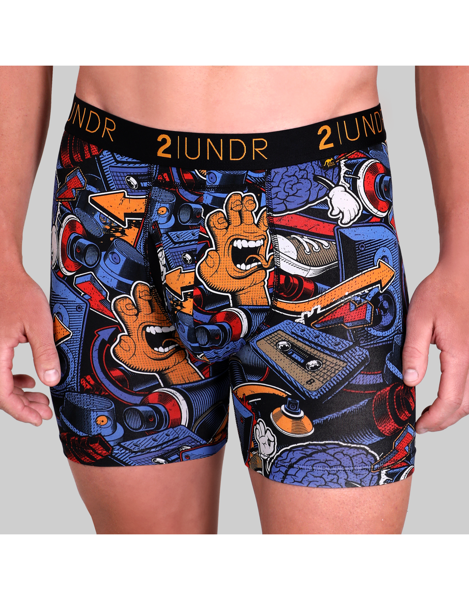 2UNDER SWING SHIFT BOXER BRIEF 6" PRINTS