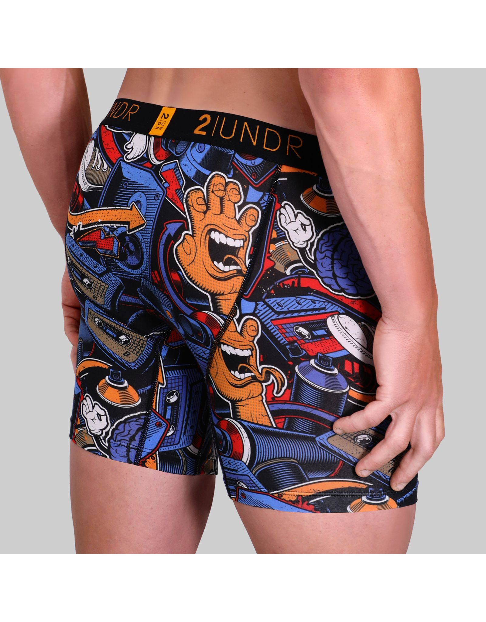 2UNDER SWING SHIFT BOXER BRIEF 6" PRINTS