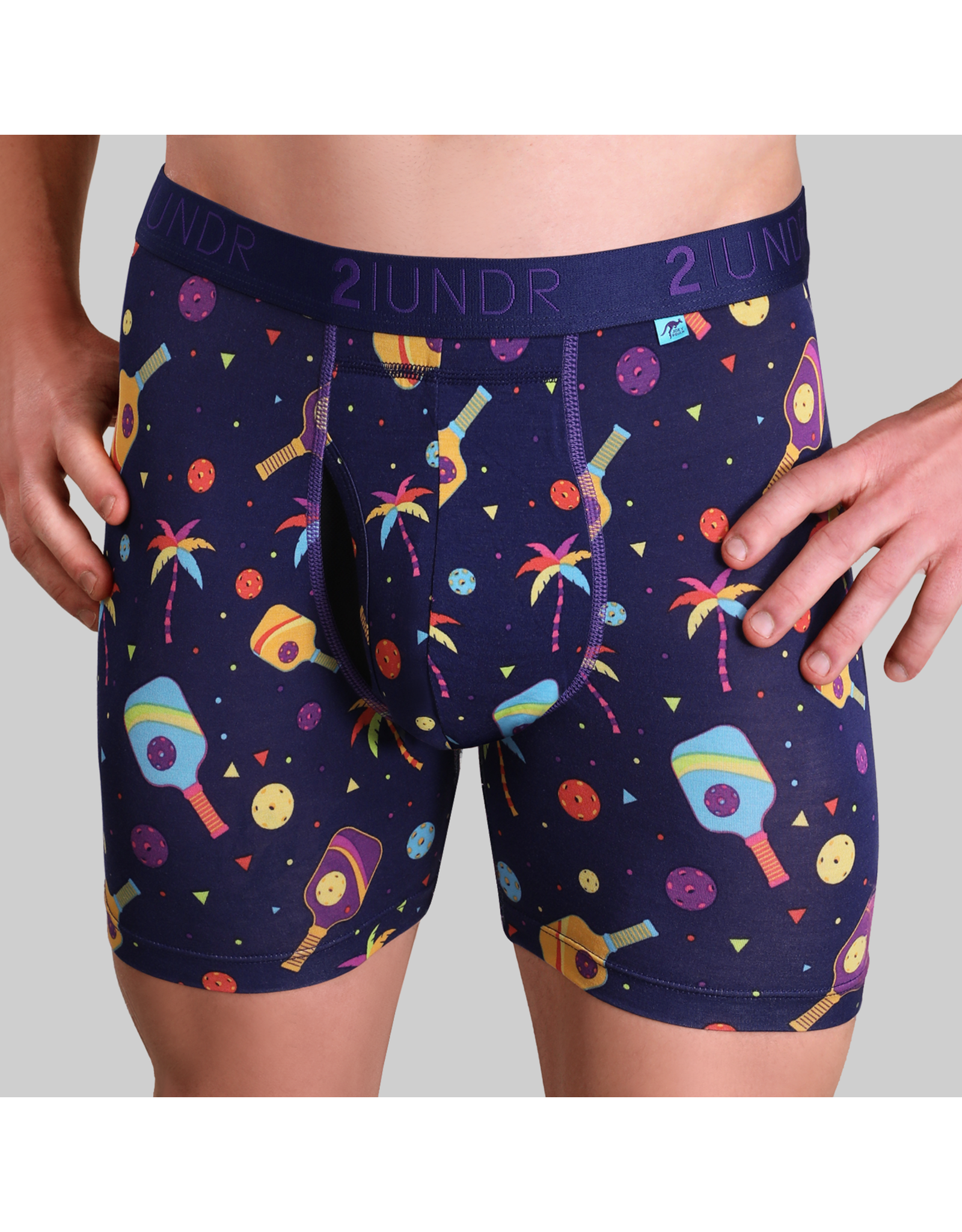 2UNDER SWING SHIFT BOXER BRIEF 6" PRINTS