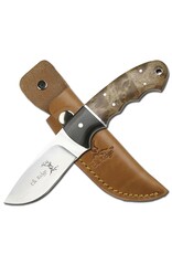 ELK RIDGE FIXED BLADE 8" FULL TANG BURLWOOD HANDLE