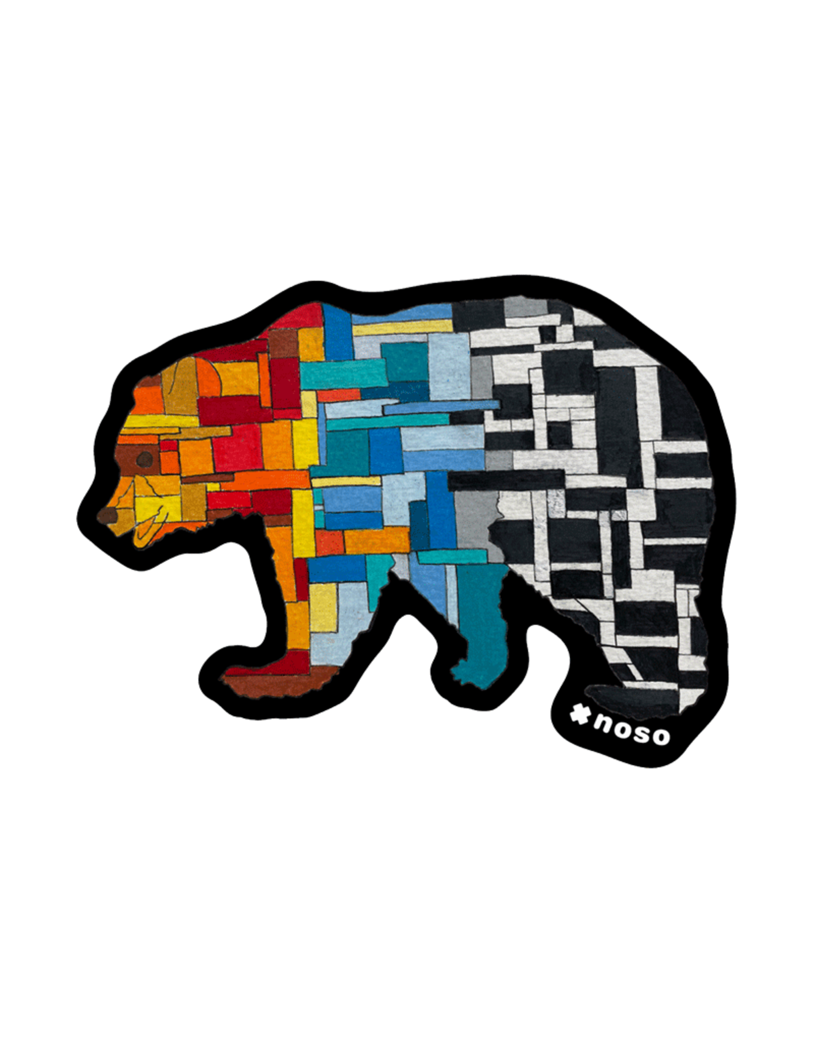 NOSO NOSO STAINED GLASS BEAR JONES