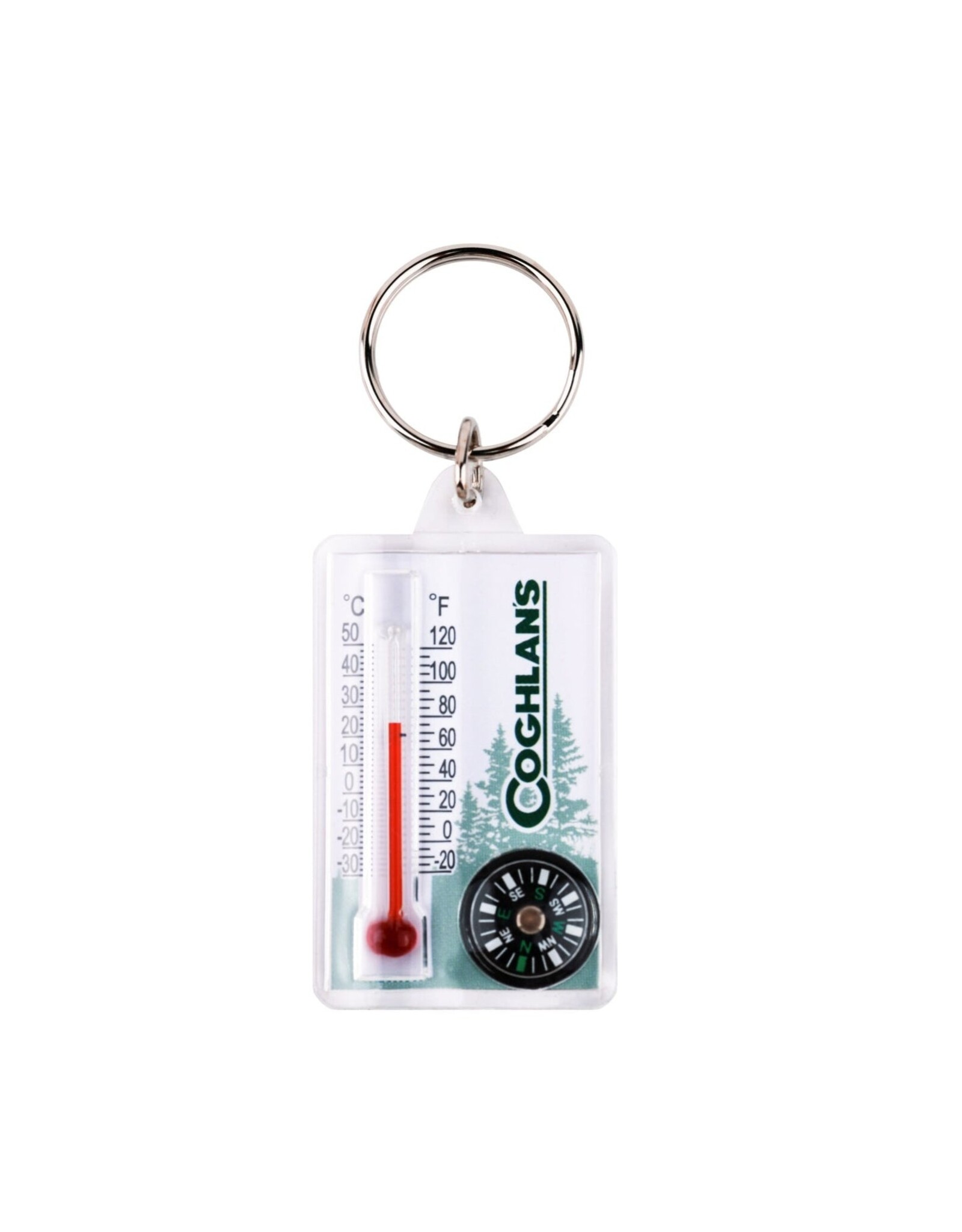 COGHLAN'S THERMOMETER & COMPASS KEY RING