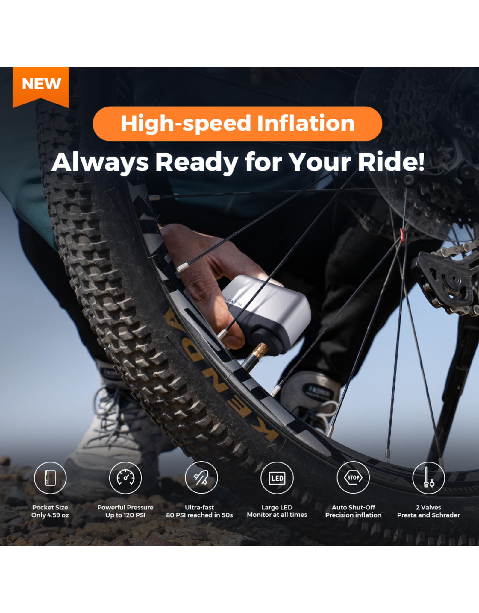 Flextail FLEXTAIL TINY BIKE PUMP PRO