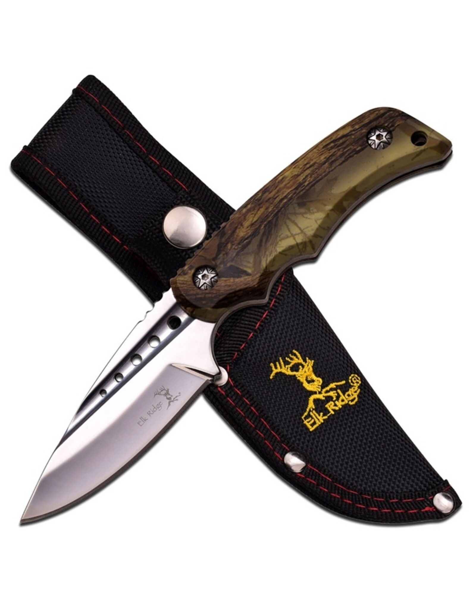 ELK RIDGE FIXED BLADE 7" CAMO HANDLE