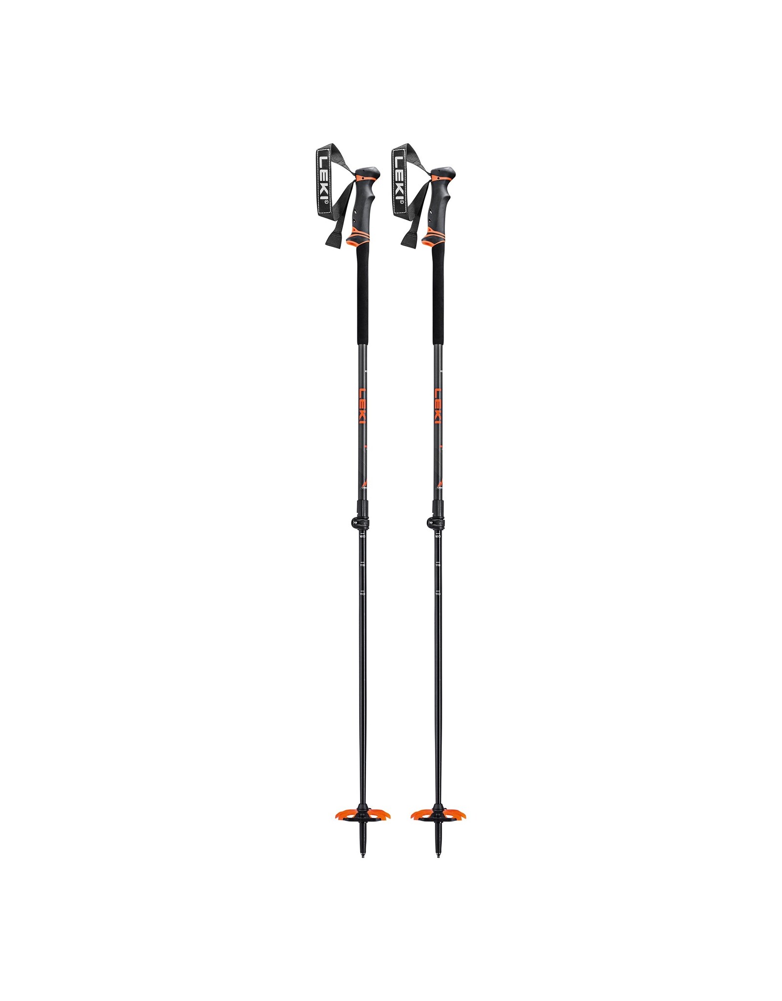 LEKI HELICON LITE ANTHRACITE/ NEON ORANGE 110-145