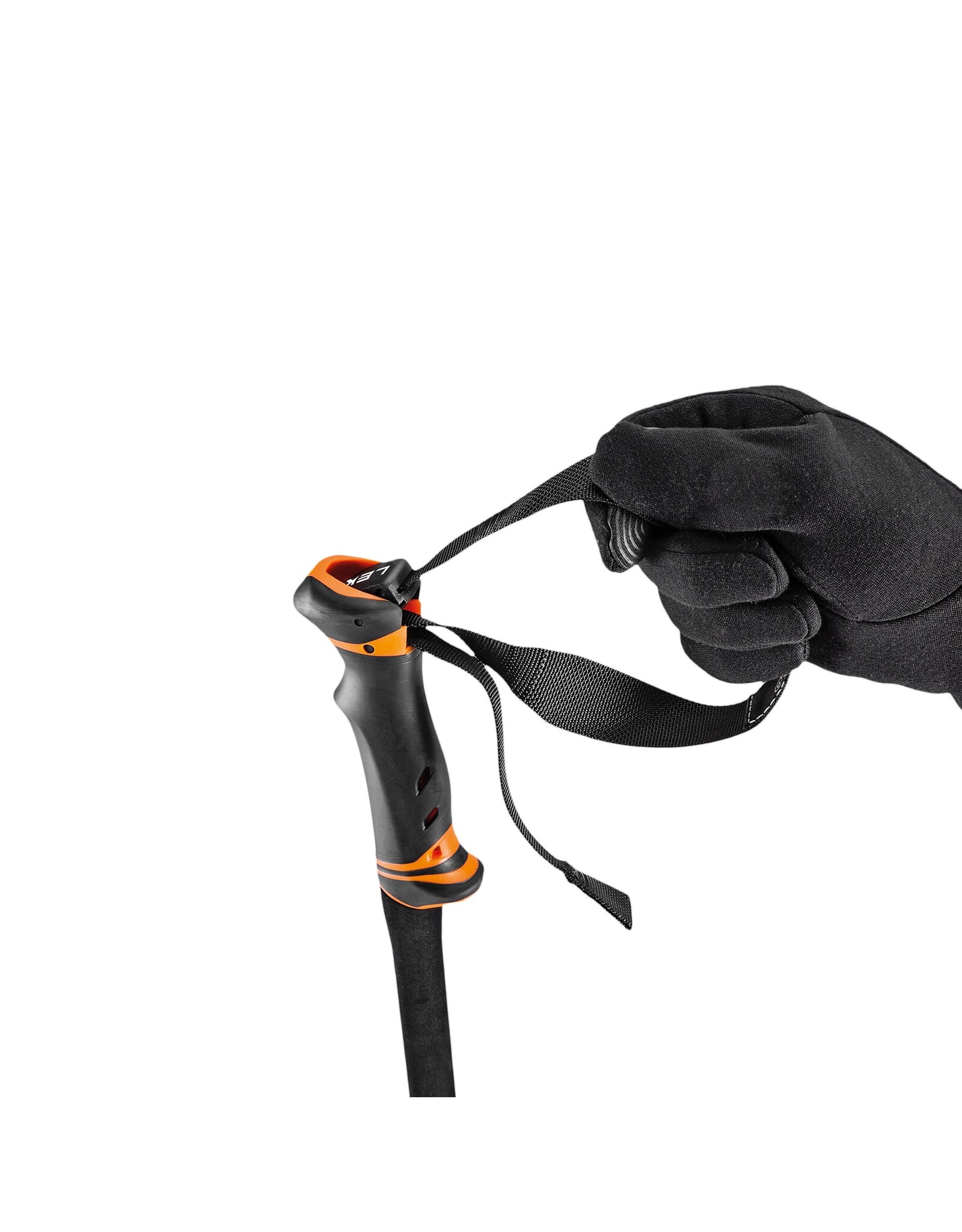 LEKI HELICON LITE ANTHRACITE/ NEON ORANGE 110-145