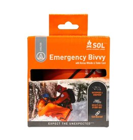 SOL THERMAL BIVY W/RESCUE WHISTLE - ORANGE
