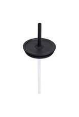 Hydro Flask LARGE PRESS-IN TUMBLER STRAW LID CLEAR/BLACK