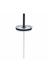 Hydro Flask LARGE PRESS-IN TUMBLER STRAW LID CLEAR/BLACK