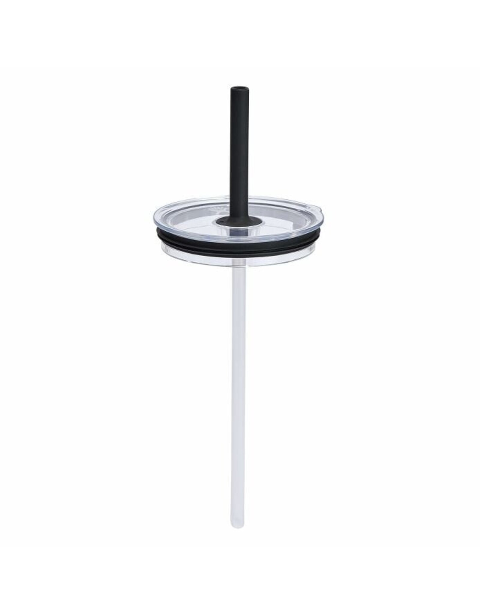 Hydro Flask LARGE PRESS-IN TUMBLER STRAW LID CLEAR/BLACK