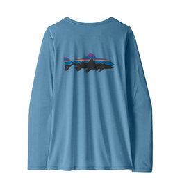 PATAGONIA WOMEN'S L/S CAP COOL DAILY SHIRT - FITZ ROY TROUT